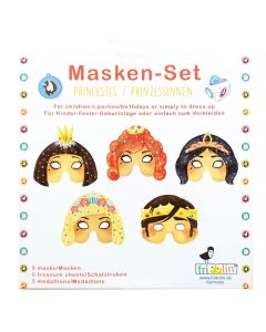 Fridolin Маски за Детско Парти-ПРИНЦЕСИ-5бр -11082