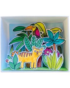 Fridolin Диорама в кибритена кутийка-ДЖУНГЛА -11115