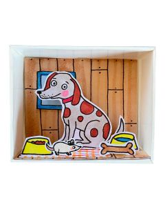 Fridolin Диорама в кибритена кутийка-КУЧЕ -11121