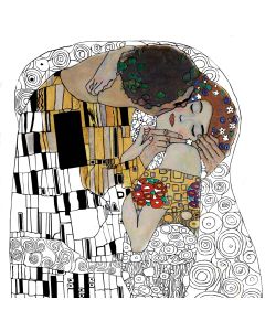 Fridolin Рисунка в рамка-КЛИМТ-4 рис.-Оцвети -11152