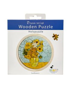 Fridolin Дървен Пъзел-Слънчогледите-ВАН ГОГ -11182