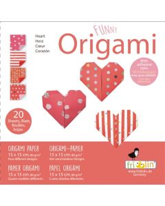 Fridolin Оригами-СЪРЦЕ-20 листа,15х15см -11311