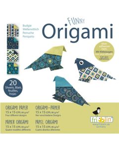 Fridolin Оригами-ПАПАГАЛЧЕТА-20 листа,15х15см -11320