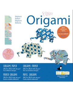 Fridolin Оригами-Детски-СЛОН-20 листа,20х20 -11336