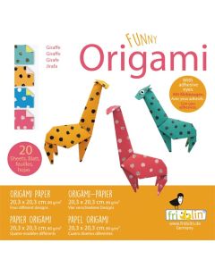 Fridolin Оригами-ЖИРАФ-20 листа,20х20см -11338