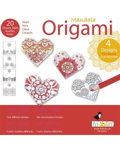 Fridolin Оригами-Оцвети Сам-СЪРЦА-15х15см -11391