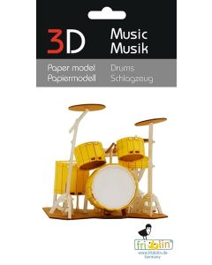 Fridolin 3D Модел за сглобяване от картон-БАРАБАНИ