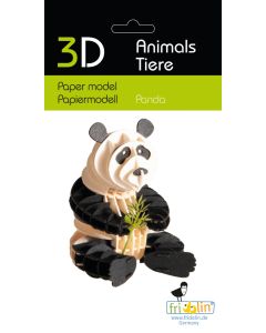 Fridolin 3D Модел за сглобяване от картон-ПАНДА