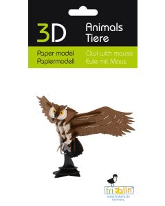 Fridolin 3D Модел за сглобяване от картон-БУХАЛ-11753