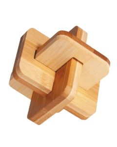 Fridolin 3D Логически Бамбуков Пъзел****-Сложен кръст -17171