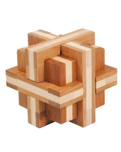Fridolin 3D Логически Бамбуков Пъзел*****-Doublecross -17457