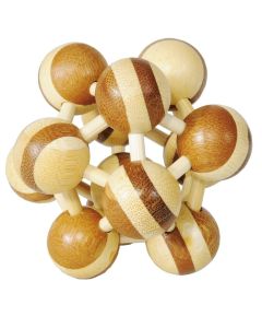 Fridolin 3D Логически Бамбуков Пъзел Atom*** - two colour -17459