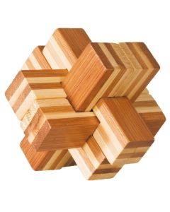 Fridolin 3D Логически Бамбуков Пъзел****- Block Cross -17468