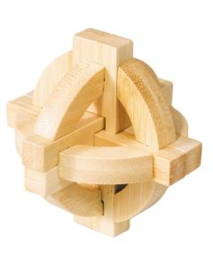 Fridolin 3D Логически Бамбуков Пъзел***-Double Disc-бамбук -17495