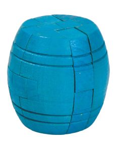 Fridolin 3D Дървен Мини Логически пъзел Пъзел Варел****-Син-17592