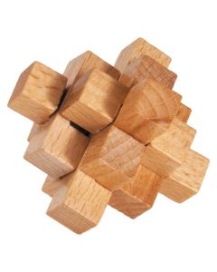 Fridolin 3D Дървен Мини Логически Пъзел Блок Звезда**** -17706