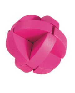 Fridolin 3D Дървен Мини Логически Пъзел Топка 3***-Магента-17723