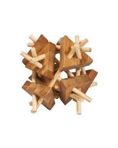 Fridolin 3D Логически Бамбуков Пъзел***-Sticks with Triangles -17160