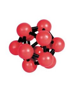 Fridolin 3D Логически Бамбуков Пъзел***- Червен Атом -17175