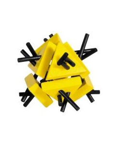 Fridolin 3D Логически Бамбуков Пъзел****- Триъгълник с пръчки -17178