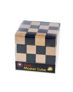 Fridolin 3D Дървен Логически пъзел Master Cube - натур/черно -17191