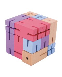 Fridolin 3D Дървен Логически пъзел -Кубче Конструктор*****Boy 3-17343