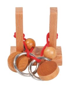 Fridolin 3D Дървен Мини Логически Пъзел “Освободи халката“ 1 **** -17351