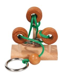 Fridolin 3D Дървен Мини Логически Пъзел “Освободи халката“ 4 *** -17355