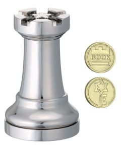 Hanayama Huzzle Cast Chess Rook-ТОП-сребърна шахматна фигура