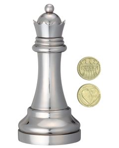 Hanayama Huzzle Cast Chess Queen-ЦАРИЦА-сребърна шахматна фихура