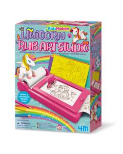 4m Творчески комплект Рисуване чрез търкане Еднорози 