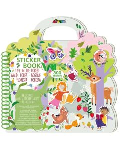 Avenir Книжка Стикери-ГОРАТА-16 фона, 300+ стикера