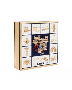 KAPLA® Дървена кутия с 100 дървени елемента-натурално