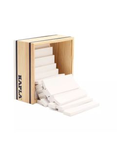 KAPLA® 40 бели планки в дървена кутия