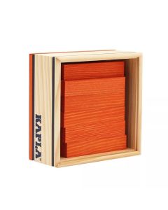 KAPLA® 40 оранжеви планки в дървена кутия