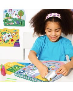 Avenir Книжка за апликиране с цветно фолио-ЕДНОРОЗИ