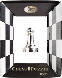 Hanayama Huzzle Cast Chess Pawn-ПЕШКА-сребърна шахматна фигура