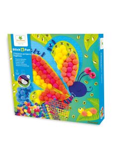 Sycomore Stick'N Fun-S-Апликации с помпони-Пеперуда-3y+