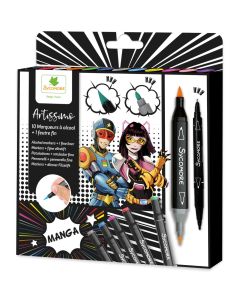 Sycomore Manga-Алкохолни Маркери и Писец за Манга-10бр