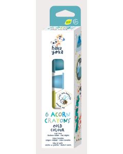 Haku Yoka Пастели-Жълъди-6бр.-Студени цветове-Еко-восък