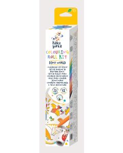 Haku Yoka Руло за оцветяване-3м-12 пастела-ДИНОЗАВРИ