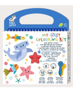 Haku Yoka Книжка Оцветяване Море с пастели и стикери CS223071