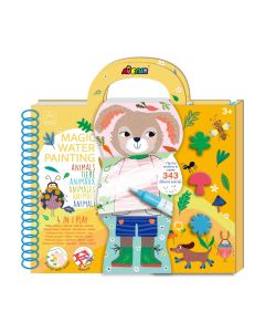 Avenir Книга Игра-ЖИВОТНИ-4в1-Рисуване,Печати,Шаблони