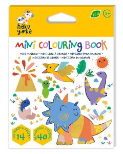 Haku Yoka Мини Книжка за Оцветяване-Дино HY253180
