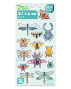 Avenir Natural Creation 3Д Стикери НАСЕКОМИ - 12бр.