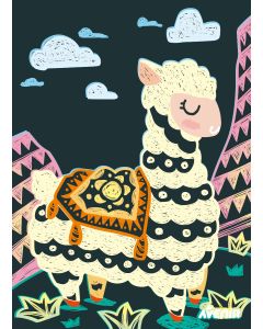 Avenir Скреч рисунки-ЖИВОТНИ, А5 - 4 рисунки