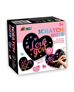 Avenir Скреч бележки форма СЪРЦЕ-50бр