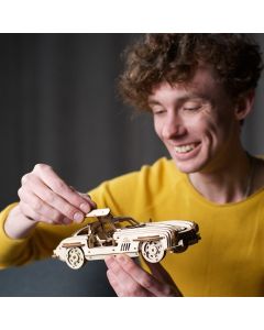 Ugears Winged Sports Coupe-Състезателен автомобил-3Д дървен механичен модел-70192